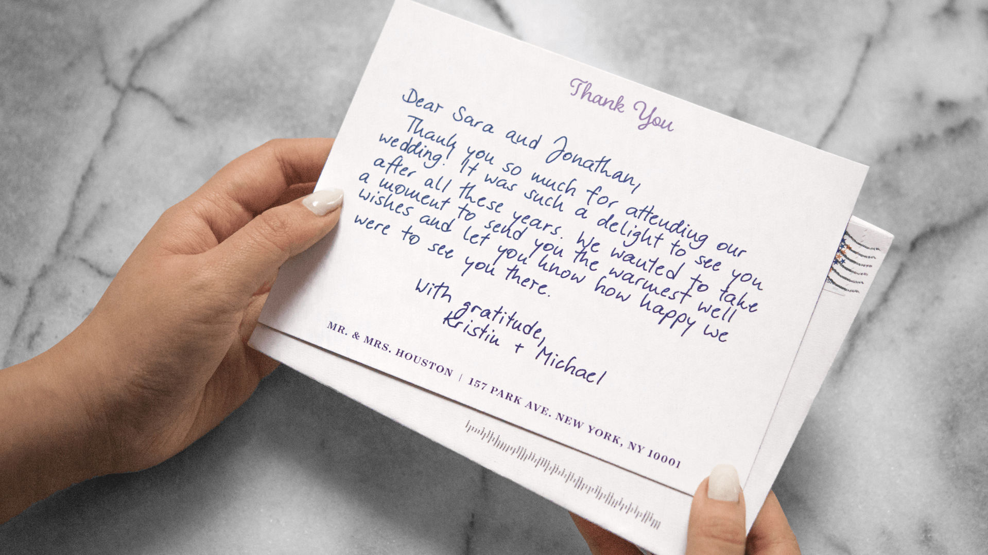 Newlywed Thank You Card Emily Wedding Collection Thank You From the Newlyweds Wedding Thank You Cards